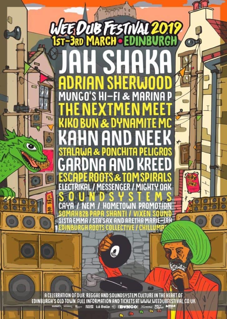 Defaced Designs Wee Dub Festival Poster